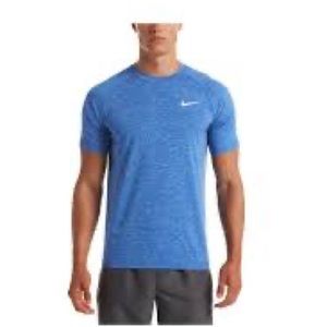 New Men’s Dri-Fit Heathered Hydrguard Swim Top Size Large